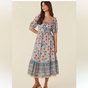 Brand new Spell village soirée dress in sky size small